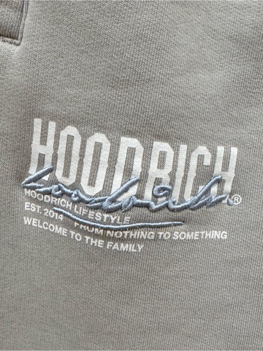 Hoodrich Light Gray Track Joggers with Logo size XS UK brand - Picture 3 of 9